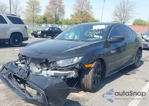 2020 Honda Civic Sport from USA, damaged, VIN 2HGFC2F85LH572841